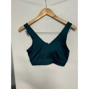 Avia Green V-Neck Bra with Supportive Band
